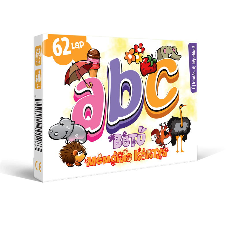 ABC betű memória kártya ÚJ Design